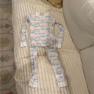 Lake Colorful Birthday Print Pajama Set